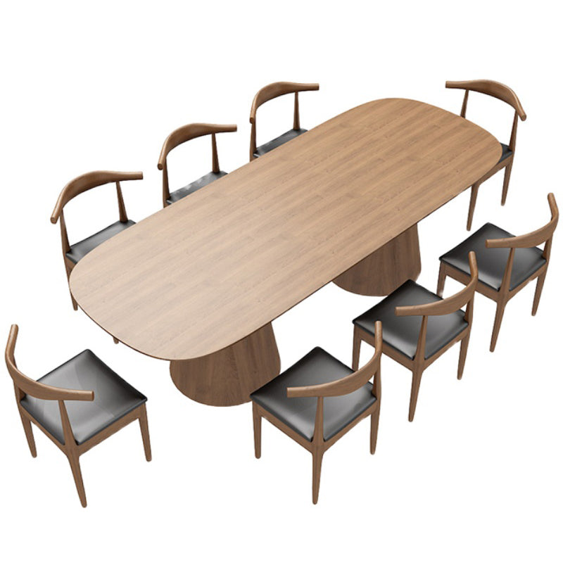 Brown Dinner Table Contemporary Style Dining Table for Home Kitchen Dinner