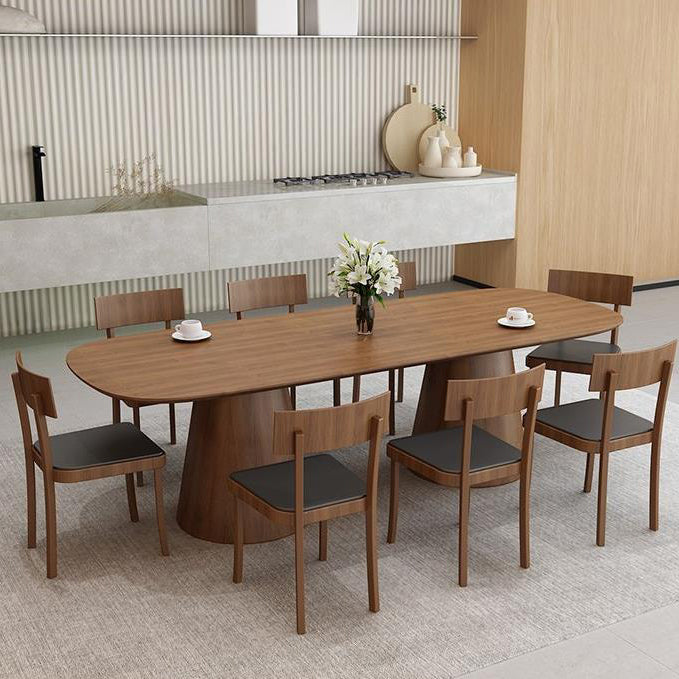 Brown Dinner Table Contemporary Style Dining Table for Home Kitchen Dinner