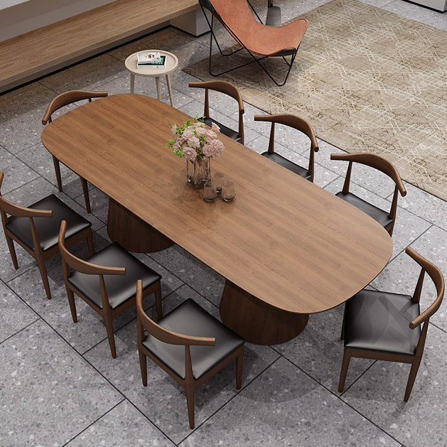 Brown Dinner Table Contemporary Style Dining Table for Home Kitchen Dinner