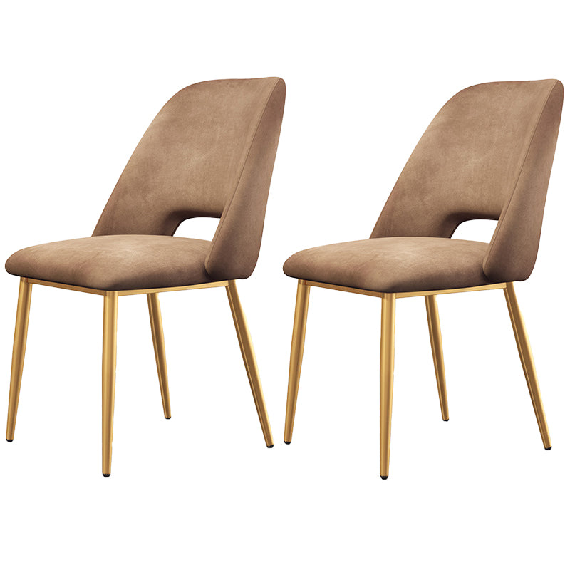 Metal Scandinavian Glam Armless Chair Open Back Indoor-Outdoor Chair