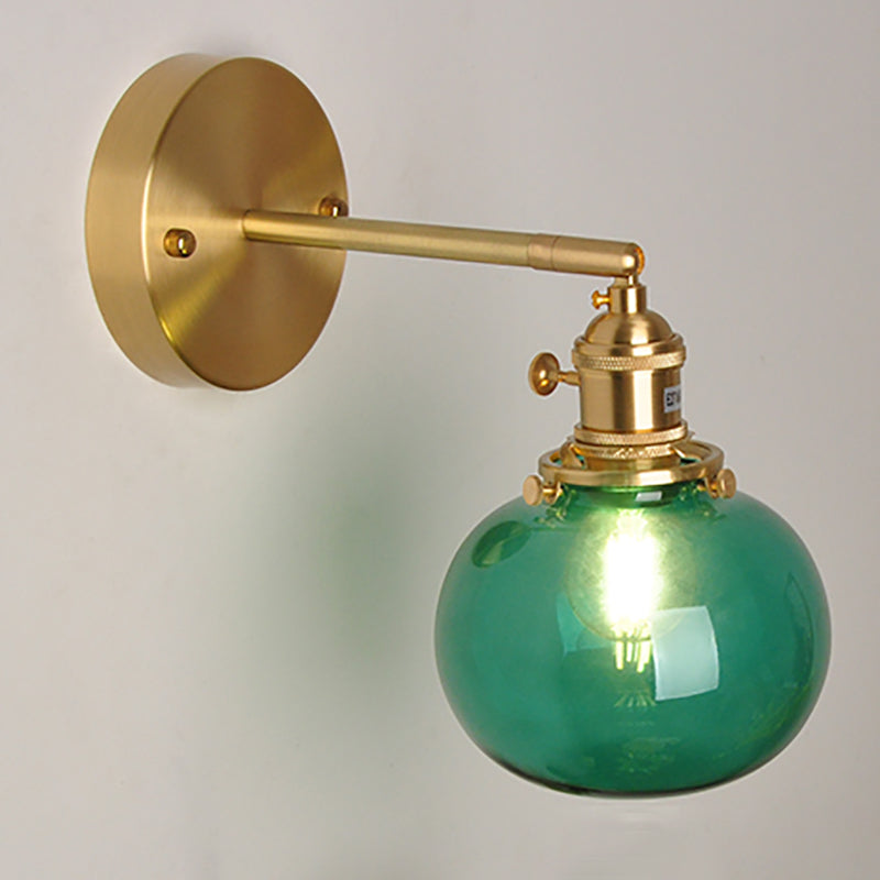 1-Light Geometric Wall Lights Modern Style Glass Wall Lighting Ideas