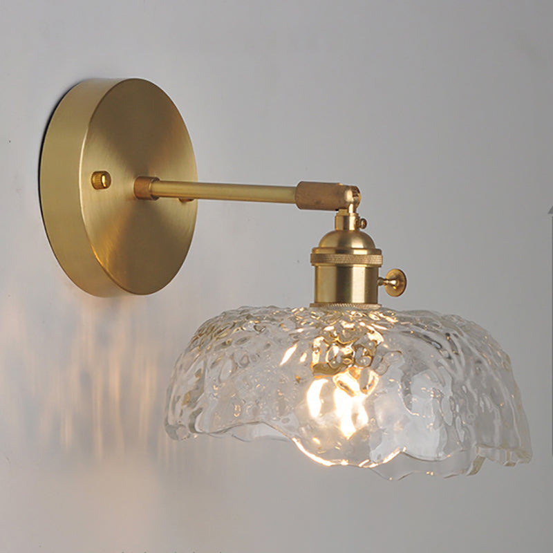 1-Light Geometric Wall Lights Modern Style Glass Wall Lighting Ideas