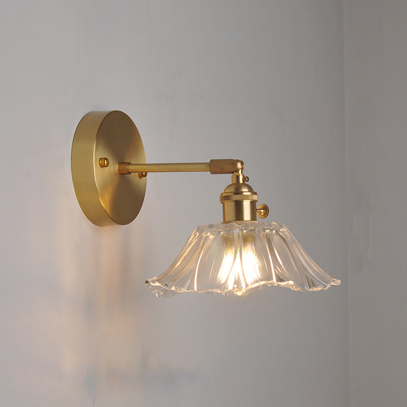 1-Light Geometric Wall Lights Modern Style Glass Wall Lighting Ideas