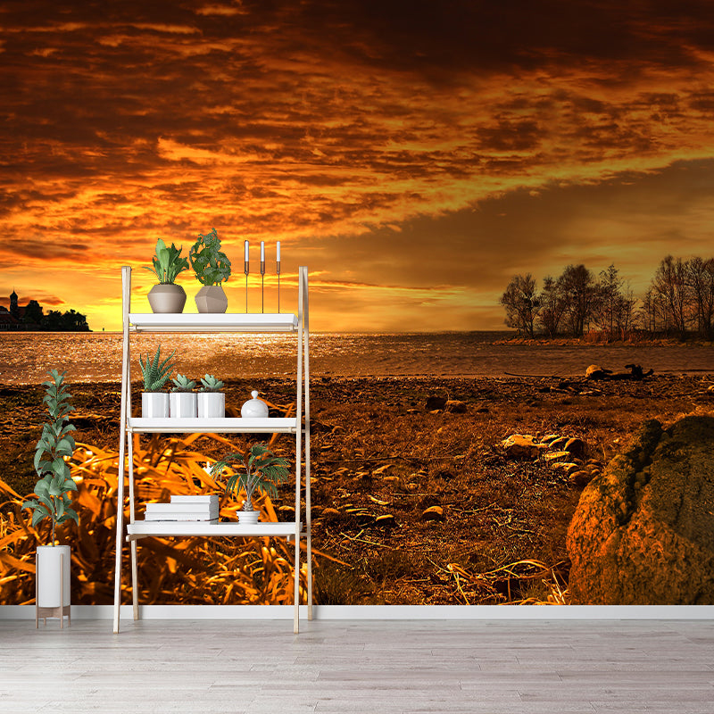 Decorative Sky Stain Resistant Photography Wallpaper Living Wall Mural