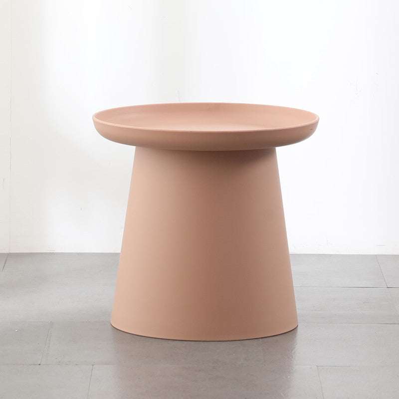 Modern Round Coffee Table Pedestal Cocktail Table for Living Room