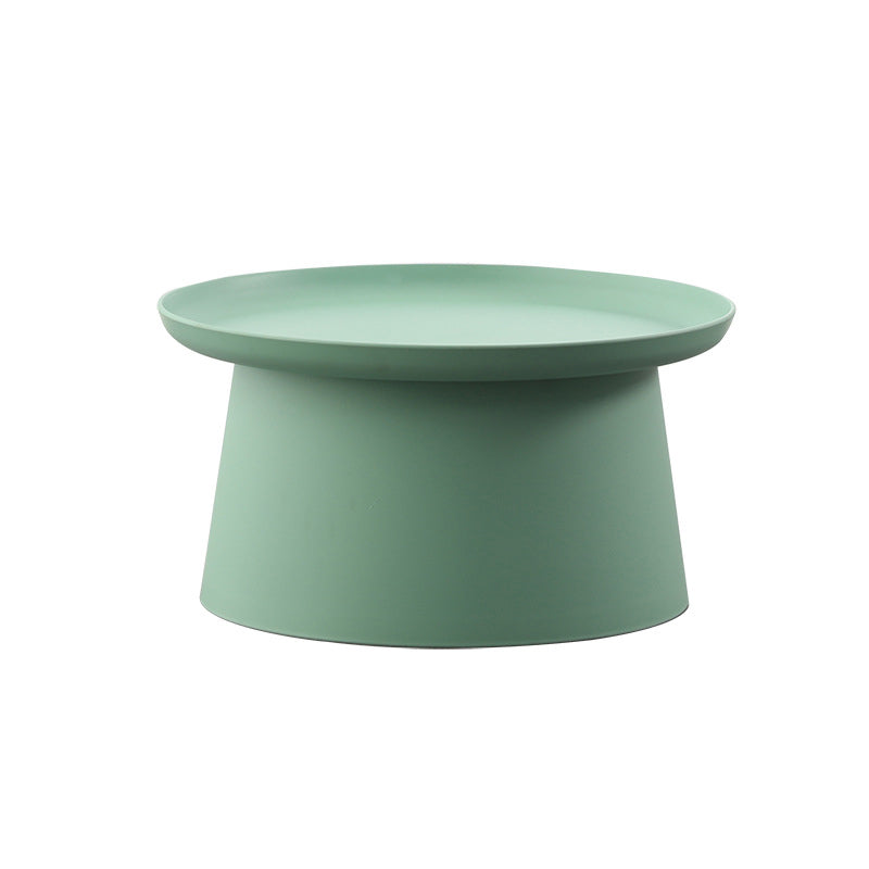 Modern Round Coffee Table Pedestal Cocktail Table for Living Room