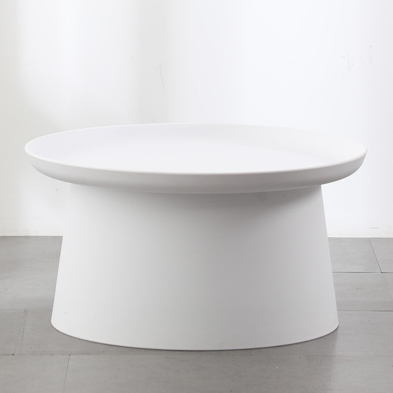 Modern Round Coffee Table Pedestal Cocktail Table for Living Room