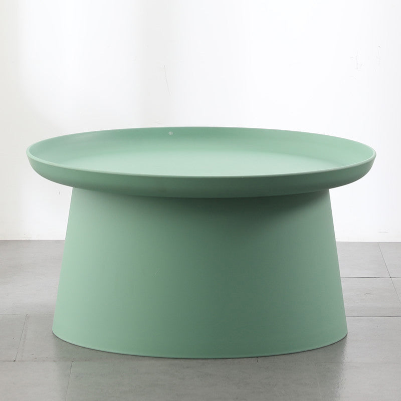 Modern Round Coffee Table Pedestal Cocktail Table for Living Room