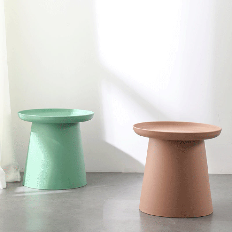 Modern Round Coffee Table Pedestal Cocktail Table for Living Room