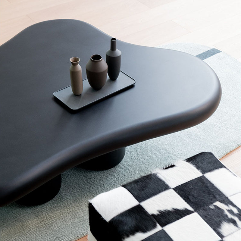 1 Single Modern Four Legs Coffee Table Black/white Cocktail Table