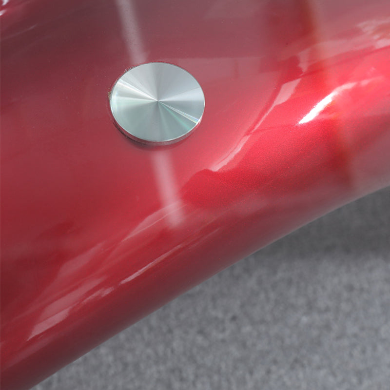 Abstract Coffee Table Contemporary Glass 15.7" Cocktail Table