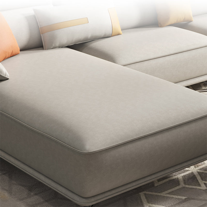 Pillow Top Arm Pillowed Back Cushions L-Shape Sectional Sofa with Chaise
