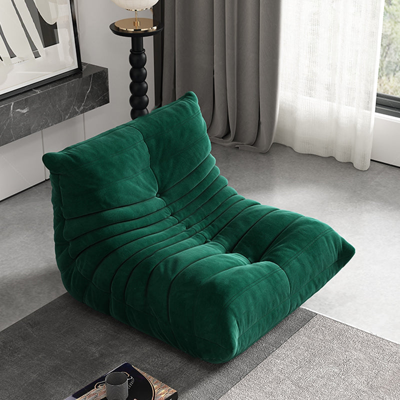 Contemporary Armless Accent Chair Upholstered Chair with Low Back