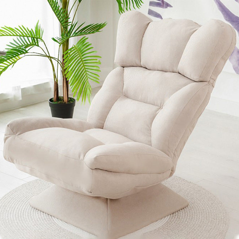 Modern 20"W Armless Chair Cotton Blend Upholstered Accent Chair