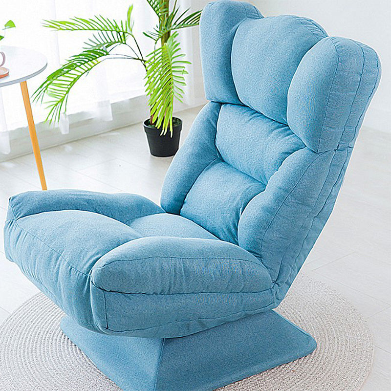 Modern 20"W Armless Chair Cotton Blend Upholstered Accent Chair