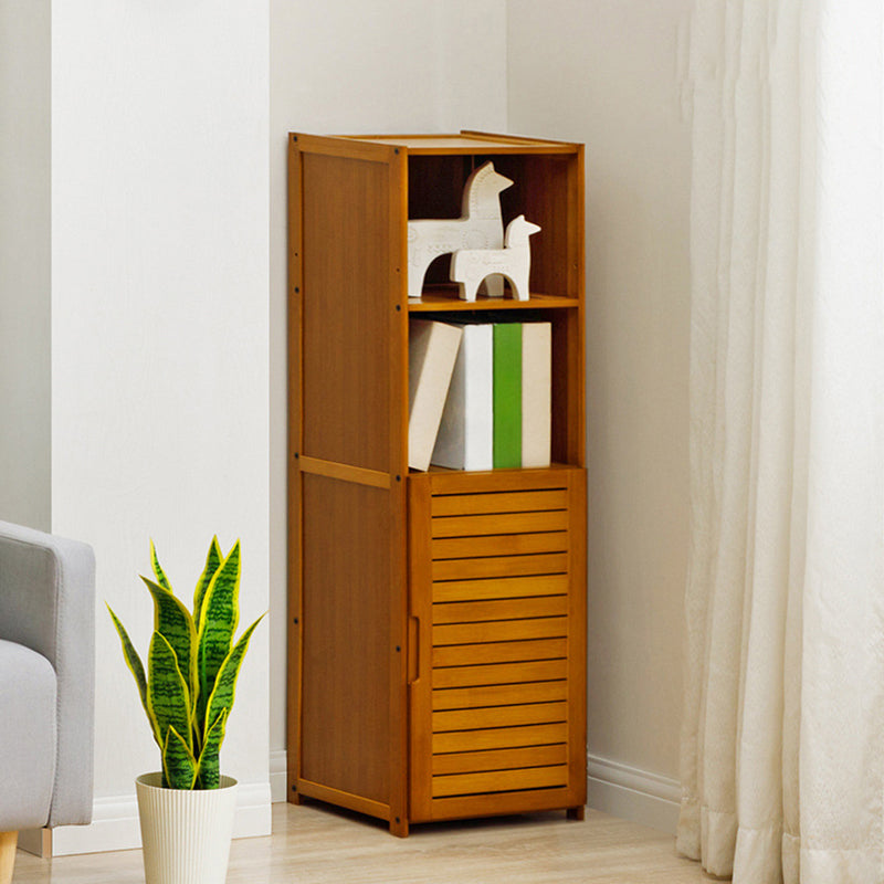 Modern Style Bookshelf Standard Closed Back Wooden Bookcase for Home