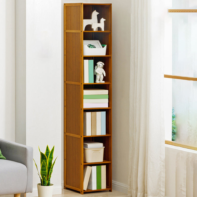Modern Style Bookshelf Standard Closed Back Wooden Bookcase for Home