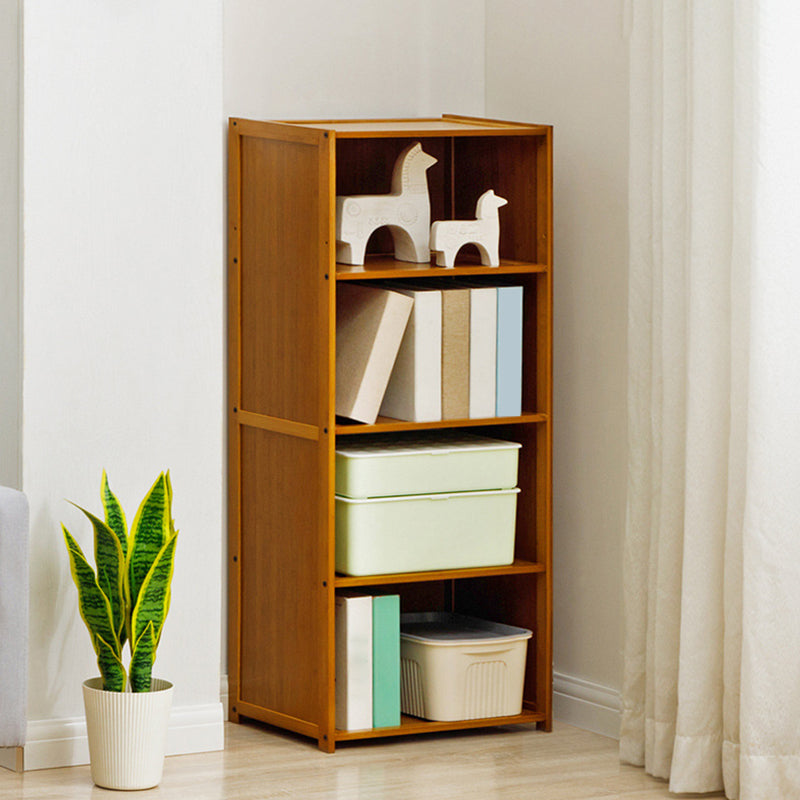 Modern Style Bookshelf Standard Closed Back Wooden Bookcase for Home
