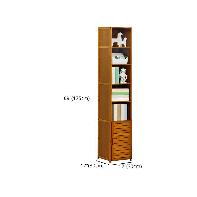 Modern Style Bookshelf Standard Closed Back Wooden Bookcase for Home