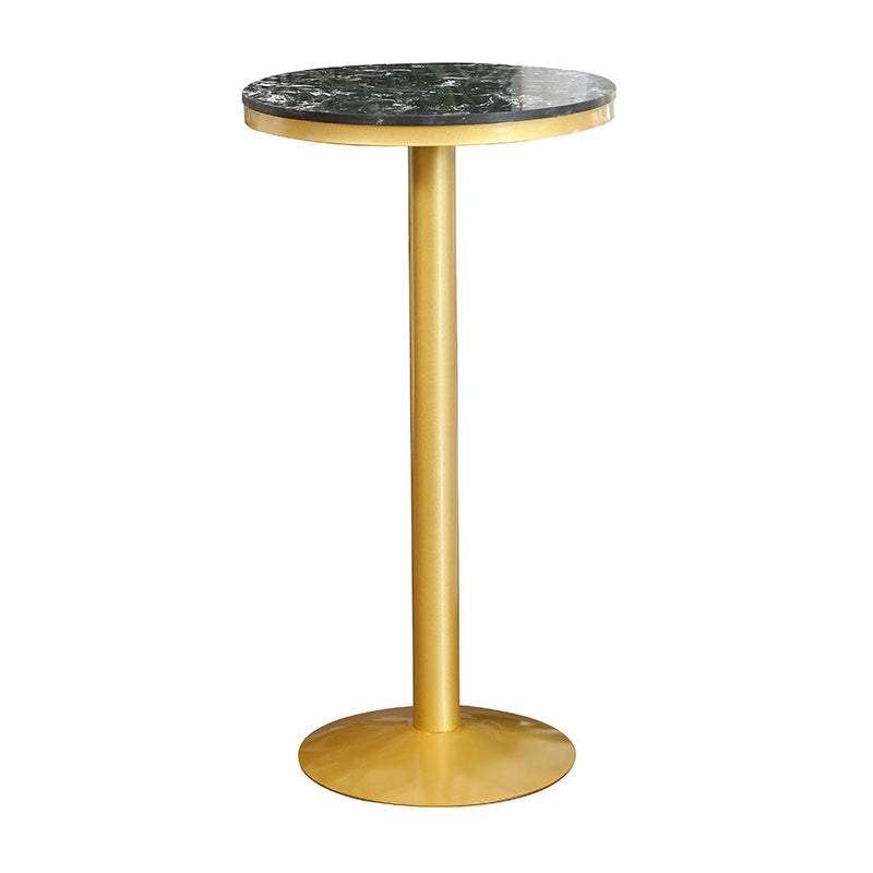 Glam 1/2/3/4/5 Pieces Round Bar Table Set Fixed Table Counter Set for Dining Room