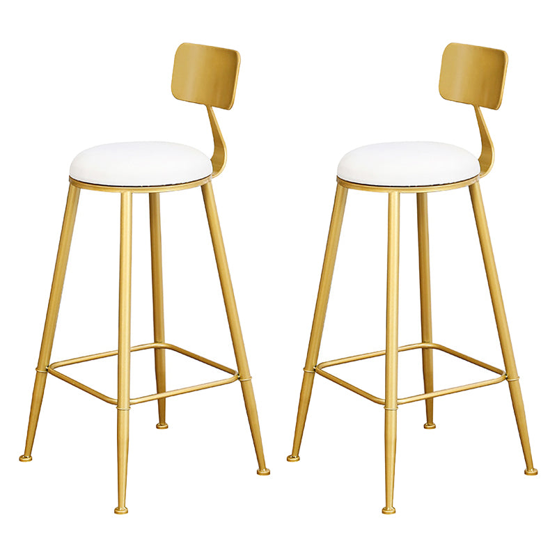 Glam 1/2/3/4/5 Pieces Round Bar Table Set Fixed Table Counter Set for Dining Room