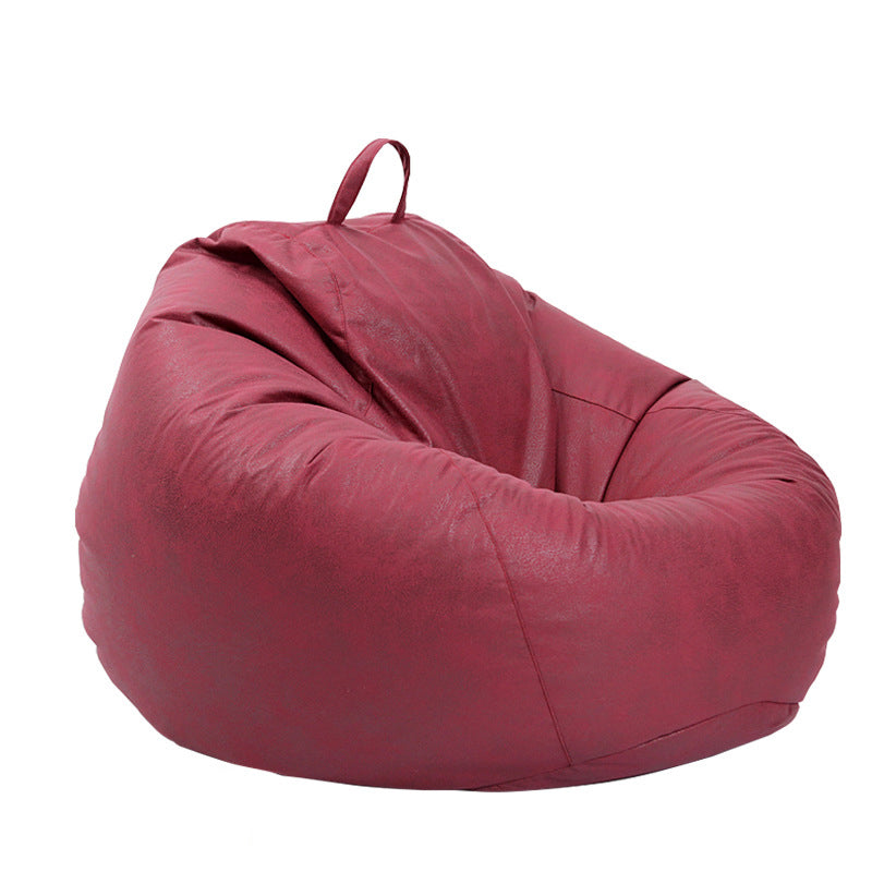 Casual Accent Chair Faux Leather Waterproof Lounge Sofa Chair in Beige/ Brwon/ Gray/ Red