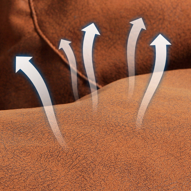 Casual Accent Chair Faux Leather Waterproof Lounge Sofa Chair in Beige/ Brwon/ Gray/ Red