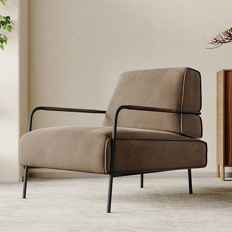 Contemporary Arm Accent Chair Modern Cushion Back Accent Chair