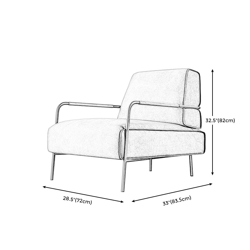 Contemporary Arm Accent Chair Modern Cushion Back Accent Chair