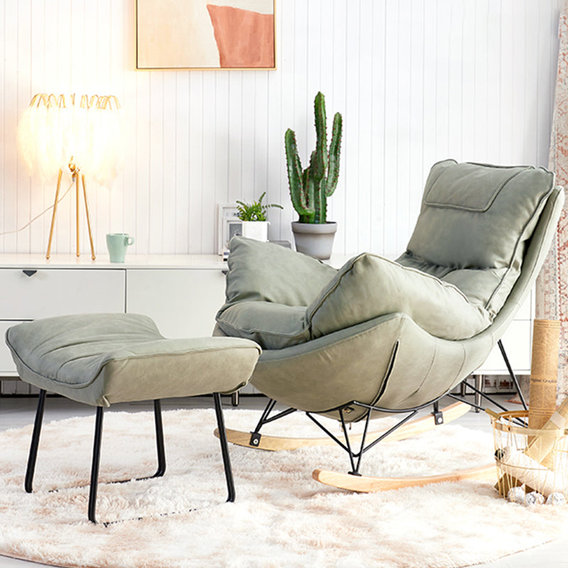 Casual Rocking Accent Chair, Leisure Sofa for Balcony and Living Room