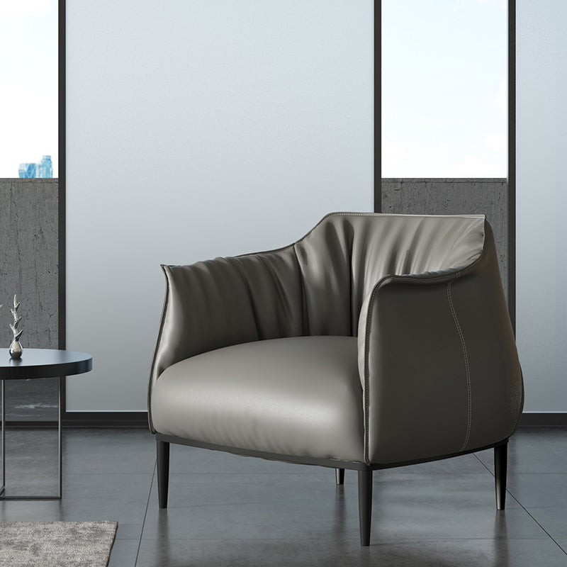 Barrel Chair 31.49" L x 33.46" W x 31.49" H Arms Included Barrel Accent Chair