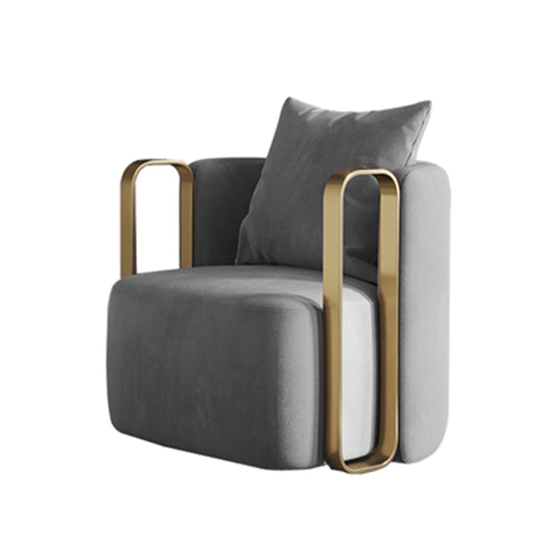 Barrel Chair 28.74" L x 31.49" W x 27.55" H Swivel Barrel Accent Chair for Living Room