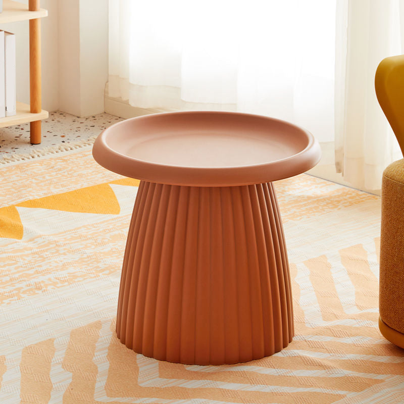 Modern Style Cocktail Table Acrylic Material Multi-color Selection Round Coffee Table