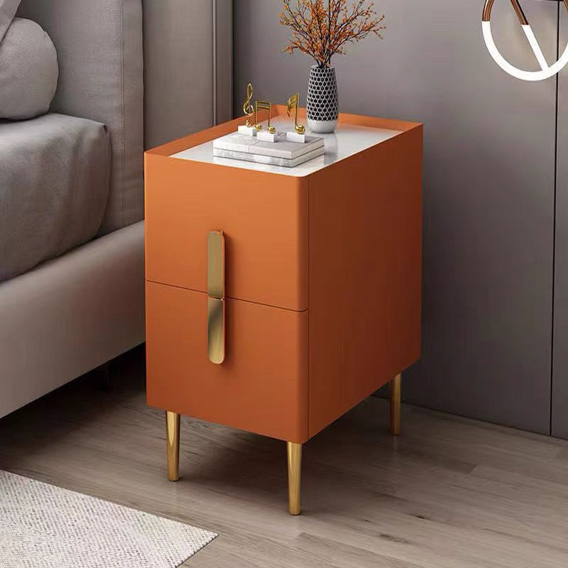 Modern Style Cocktail Table Rectangular Coffee Table with Metal Legs