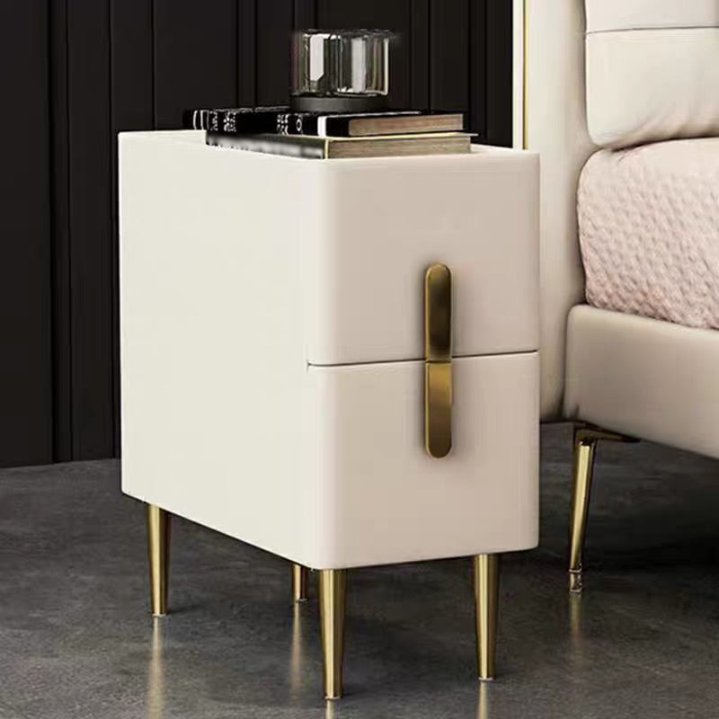 Modern Style Cocktail Table Rectangular Coffee Table with Metal Legs