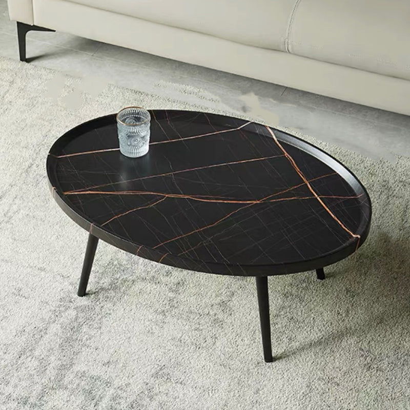 Abstract Shape Base Design Wood-based Panel Table Iron Art Table Foot Coffee Table