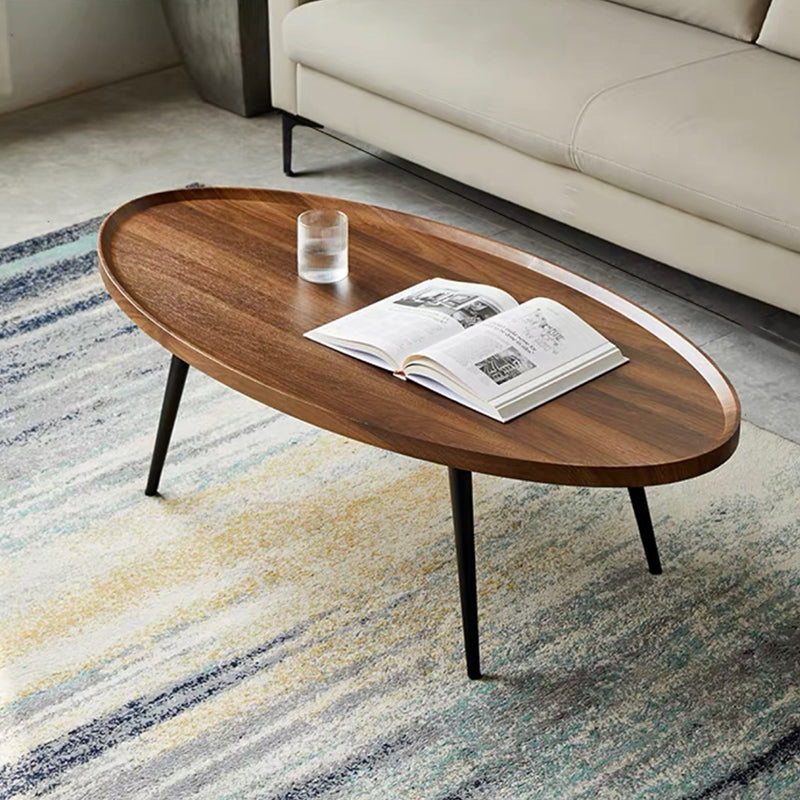 Abstract Shape Base Design Wood-based Panel Table Iron Art Table Foot Coffee Table