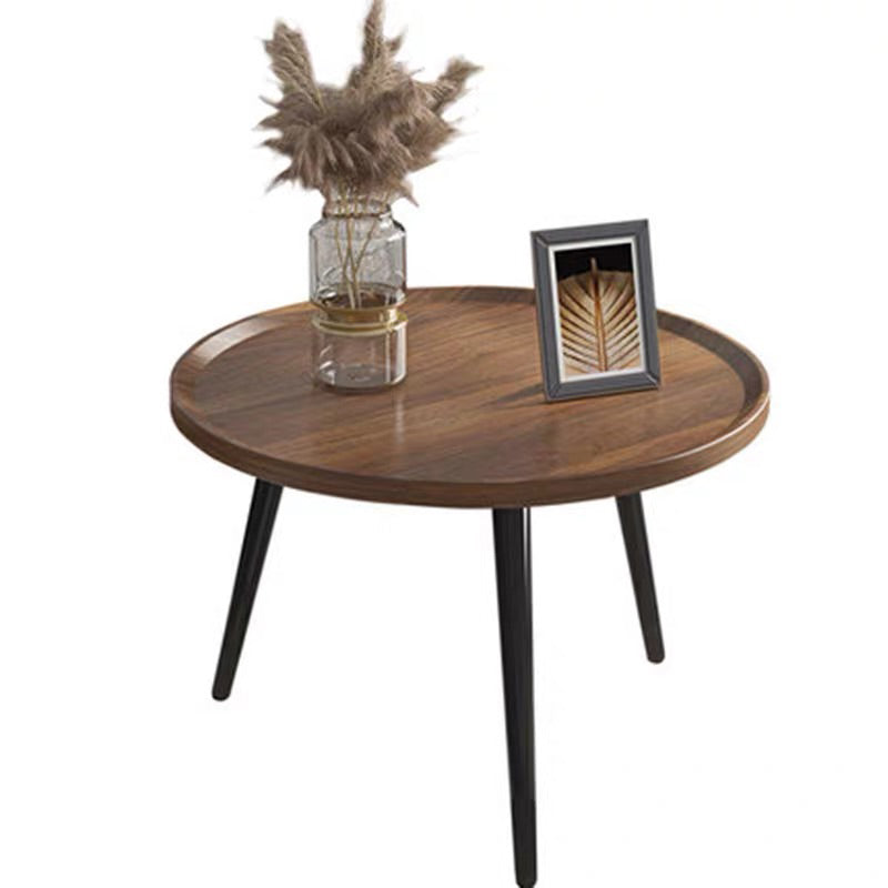 Abstract Shape Base Design Wood-based Panel Table Iron Art Table Foot Coffee Table