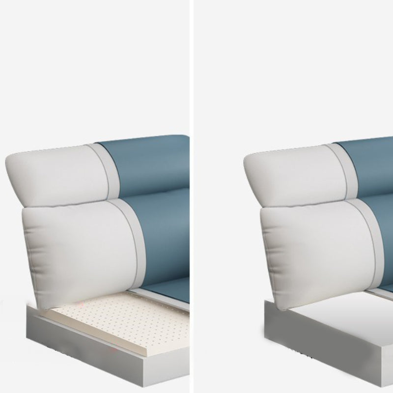 Flared Arms Sofa with Ottoman Included and Storage for 3 People