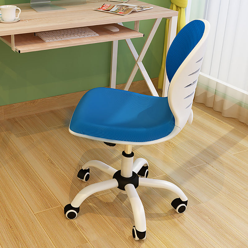 Mid Back Conference Chair Steel Frame Upholstered Chair with Caster Wheels