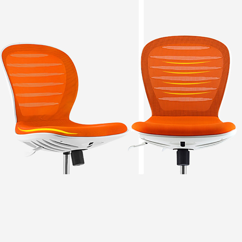 Mid Back Conference Chair Steel Frame Upholstered Chair with Caster Wheels