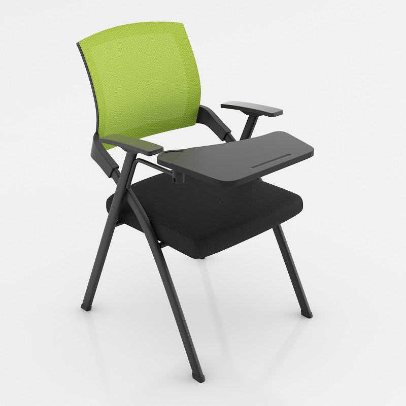 Modern Mesh Office Chair with Fixed Arms Conference Chair with Metal Frame