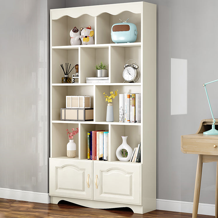 Modern Standard Bookcase Wooden Bookshelf with Rectangle Shelves