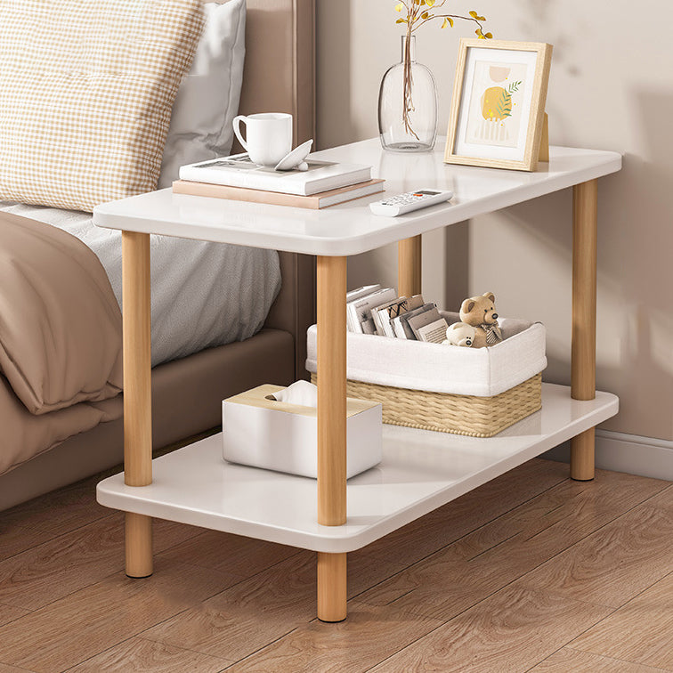 Modern Style Bookshelf Wooden Open Back Etagere Bookcase for Home