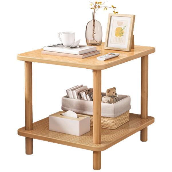 Modern Style Bookshelf Wooden Open Back Etagere Bookcase for Home