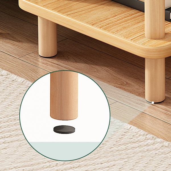 Modern Style Bookshelf Wooden Open Back Etagere Bookcase for Home