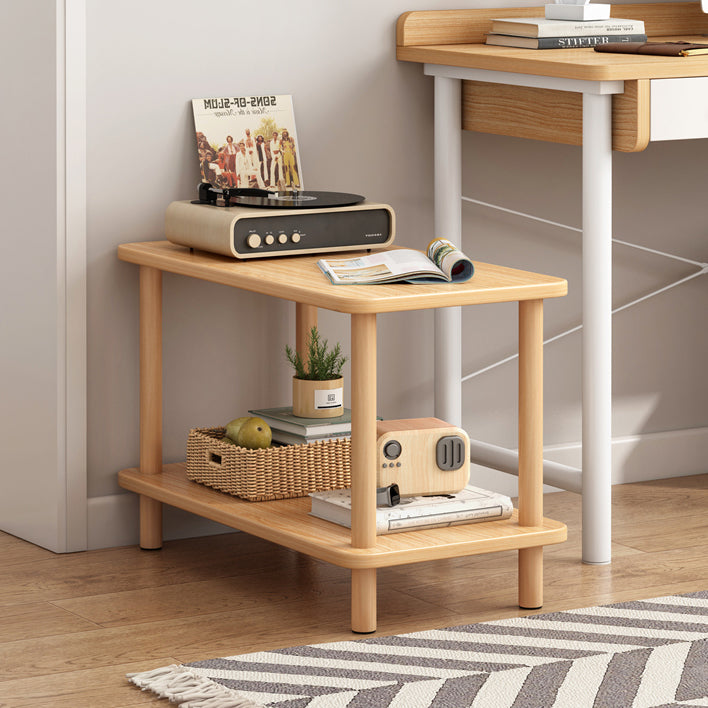 Modern Style Bookshelf Wooden Open Back Etagere Bookcase for Home