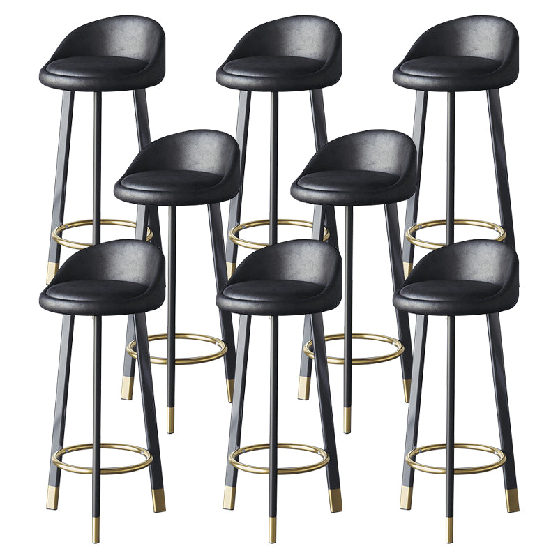 Scandinavian Home Footrest Stool Matte Finish Upholstered Bar Stools