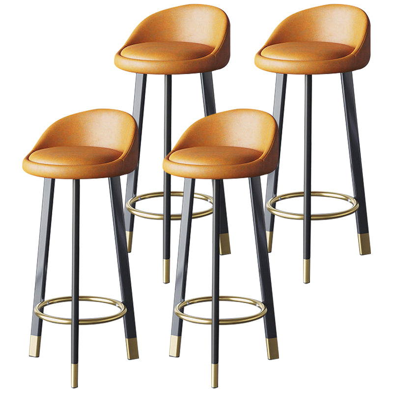 Scandinavian Home Footrest Stool Matte Finish Upholstered Bar Stools