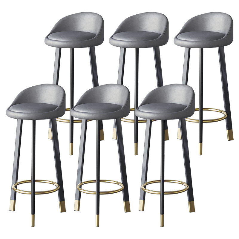 Scandinavian Home Footrest Stool Matte Finish Upholstered Bar Stools